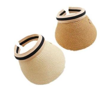 Imagem de 6 Viseira Feminina Ultima Moda Nova Tendencia Verao Estilosa - mmmagaz