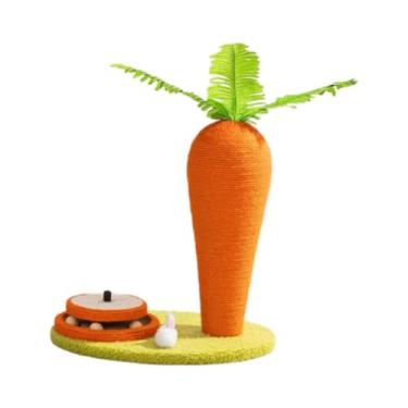 Imagem de Bothyi Placa para arranhar para gatos, árvore em forma de cenoura, autônoma, universal, suprimentos para animais de estimação, poste vertical para arranhar,