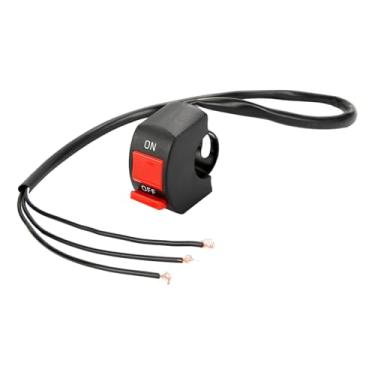 Imagem de NITAGO Interruptor de luz de emergência preto, fácil de instalar, componentes modificados, substitui o botão de interruptor de pisca duplo, reparo leve, Conexão de 3 Fios