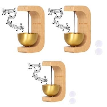 Imagem de Sino de lojista para abertura de porta, campainha magnética de madeira, sino de vento para porta, loja, geladeira, varanda, jardim, entrada, restaurante, escritório, presente de inauguração de casa
