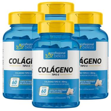 Imagem de Kit 4 Colágeno Tipo 2 Articulações Profissional 60 Cápsulas - Profissi