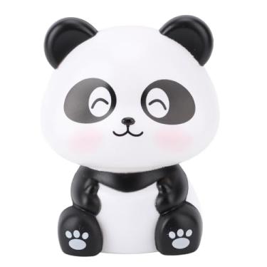 Imagem de TOPINCN Ornamento de Figuras de Bobblehead Solar, Estatueta Fofa de Panda Com Aceno Automático Com Kit de Energia Solar, Acessórios de Carro Panda para Painel de Carro, Mesa de (Tipo B)