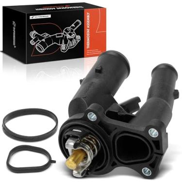 Imagem de A-Premium Conjunto de carcaça do termostato de arrefecimento do motor com sensor compatível com FORD C-MAX, FIESTA V, FOCUS C-MAX, FOCUS II, GALAXY II, MONDEO IV, S-MAX - 1.6L 1.8L 2.0L FWD, Replace