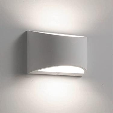 Imagem de Arandela de parede LED para ambientes internos com iluminação direcionada para cima e para baixo, luminária de cabeceira, 7W, em alumínio, para sala de estar, quarto, corredor, decoração de