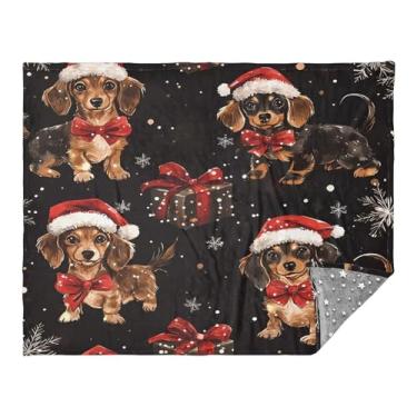 Imagem de CEBUGI Cobertor de flanela quente macio 127 x 178 cm para sofá, cama, escritório, acampamento, viagem, Natal, cachorro para todas as estações