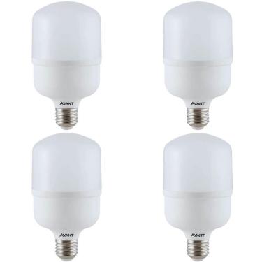Imagem de Kit 4 Lâmpadas LED Bulbo Avant HP 20W Bivolt Base E27 BR6500K - 273111377