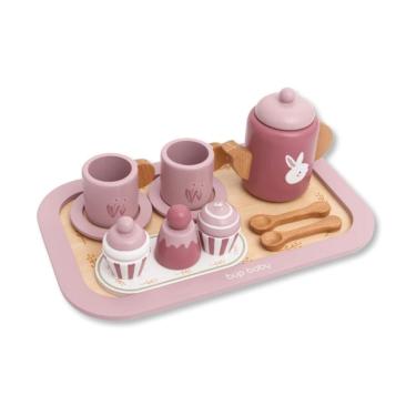 Imagem de Brinquedo De Madeira Kit Cha Da Tarde Rosa - Bup Baby