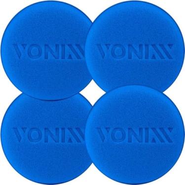 Imagem de Kit 4x Aplicadores de Espuma Azul para Acabamento Automotivo Vonixx