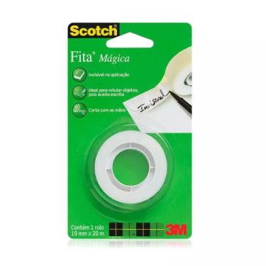 Imagem de Fita Adesiva Mágica Scotch 3M 19mmx20m, UNICA