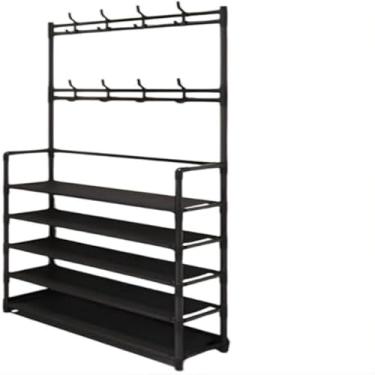 Imagem de Prateleira multiuso, estrutura de aco resistente, ideal para organizar sapatos e roupas, compacta, pratica,estavel, pratica