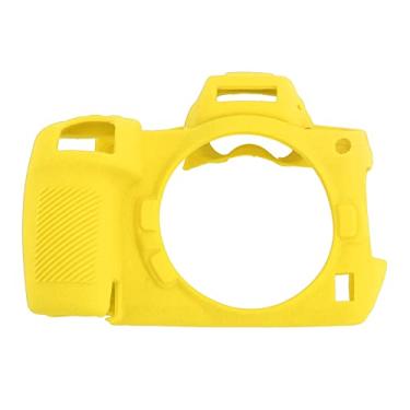 Imagem de Cryfokt Capa de Silicone para Câmera Capa Macia Leve para Z5 Z6II Z7II Protetora Antiderrapante à Prova de Choque para Todos Os Fotógrafos ou Entusiastas de Atividades Ao Ar Livre (Amarelo)