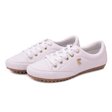 Imagem de Sapatênis Tênis Mocassim Feminino Izabela Araújo - 400 - Branco Tamanho:34;Gênero:Feminino;Cor:Preto