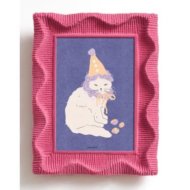 Imagem de FOLKOR Porta-retrato 20 x 25 com acabamento flocado para pôsteres de impressões artísticas, pequena moldura decorativa colorida com suporte de vidro/suporte de verdade, lindo presente para casamento