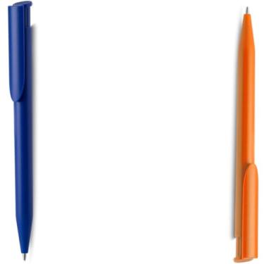 Imagem de Caneta Esferográfica Retrátil Executiva, Metal e Plástico, Escrita Azul, Acabamento Fosco, Grip Metálico, 0.7mm, Corpo Cilíndrico, para Escrita Geral, 14cm (Azul e Preto 2)