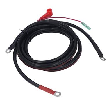 Imagem de Generic Cabo de Bateria Preto 2M Fio de Cobre Puro para Motor de Popa Parsun Powertec Conectores de Marca Preta Vermelha para Bateria Marítima de Barco Fácil Instalação