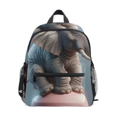 Imagem de GAIGEO Cute Elephant Balance Ball Children's Backpack, 10x4x12 In, Preschool Girl Backpack Includes Water Bottle Pockets, Whistle Clip for Safety