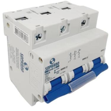 Imagem de Disjuntor 100A DIN Tripolar 3 Polos Curva C 10KA SOPRANO