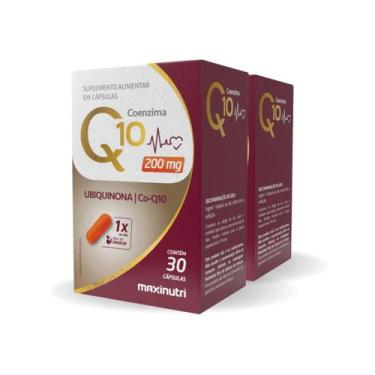 Imagem de Kit 2 Coenzima Q10 Gold Ubiquinona 200mg 30 cápsulas Maxinutri