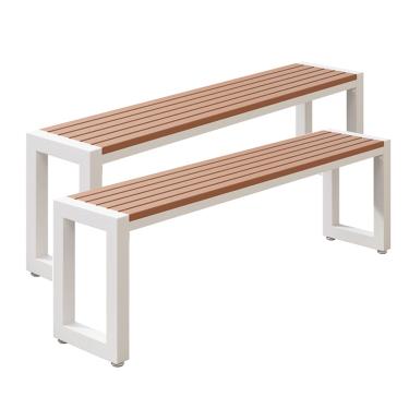 Imagem de LOERSS Mesa de piquenique ao ar livre, banquinho de cerveja, cadeira de mesa de jantar, móveis de terraço ao ar livre, mesa e cadeiras de bistrô de metal resistente à ferrugem, móveis de pátio ao ar