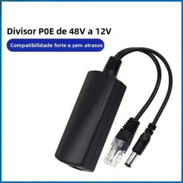 Imagem de Divisor POE 100M 48V Para 12V 1.2A Módulo De Fonte De Alimentação De V