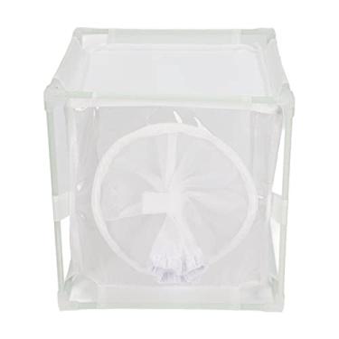 Imagem de GLOGLOW Gaiola de Observação de Insetos, de Borboleta Reutilizável de Malha de PVC, Incubadora de Reprodução Ideal para Entusiastas de Borboletas e Jardineiros (Em forma de manga)