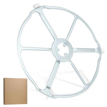 Imagem de AIYOYOLIFE Bandeja de anel giratório suporte bandeja de vidro anel de suporte de mesa giratória de vidro de micro-ondas compatível com GE Microwave Replace#: WB02X32600 WB06X10651