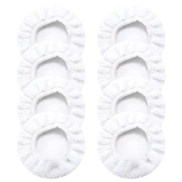 Imagem de 8 peças reutilizáveis vapores esfregão panos de microfibra para limpadores portáteis almofada de limpeza de alta eficiência vapores econômicos