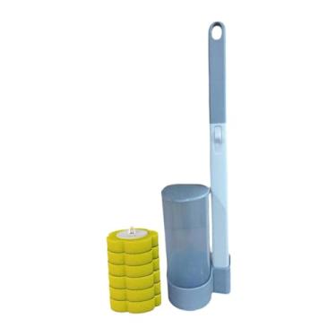 Imagem de Ioensy Conjunto de escova de vaso sanitário, acessórios de limpeza doméstica, limpador de vaso sanitário de parede, Lêmen