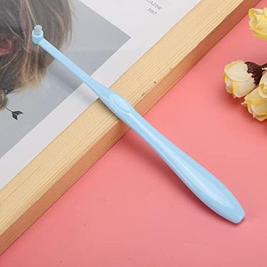 Imagem de Semme Escova de Dentes Ortodôntica, Cabeça Pequena, Cerdas Macias, Limpeza Dentária para Usuários de Aparelho, 3 Pacotes, Verde, Rosa, Vermelho, Branco e Azul (Azul)