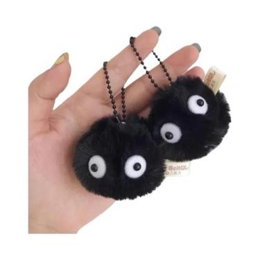 Imagem de Chaveiros De Pelúcia De Desenho Animado Em Formato De Bola De Carvão P
