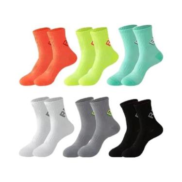 Imagem de Meias De Corrida Unissex De Cano Curto 2 Pares Com Sola Acolchoada Par