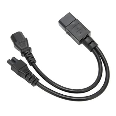 Imagem de Estink Cabo Divisor de Energia IEC, C14 Macho para C13 e C5 Fêmea Y ​​Cabo Adaptador 10A 250V Com PVC Retardador de Chama para Equipamentos de Informática de Fonte de Alimentação de