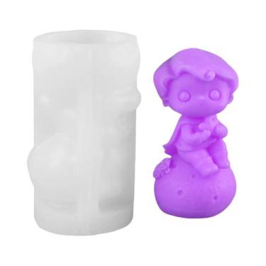 Imagem de Molde de vela DIY Molde de silicone para vela Star Prince Molde para v