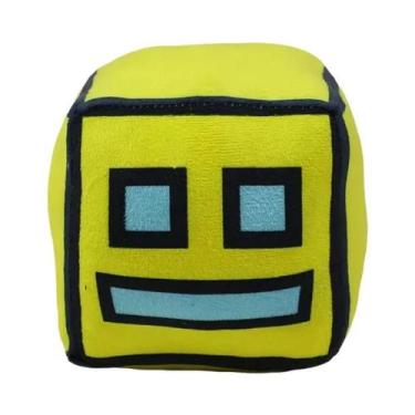 Imagem de Brinquedo De Pelúcia Cute Geometry Dash Cube, Pequeno Almofada, Boneco