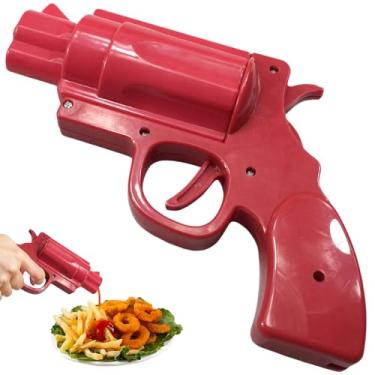 Imagem de Dispensador de ketchup Gun - Frasco dispensador de condimentos para molho, tempero, mostarda, xarope | Ferramenta de churrasco e cozinha sem bagunça para churrasqueira interna e externa, acampamento