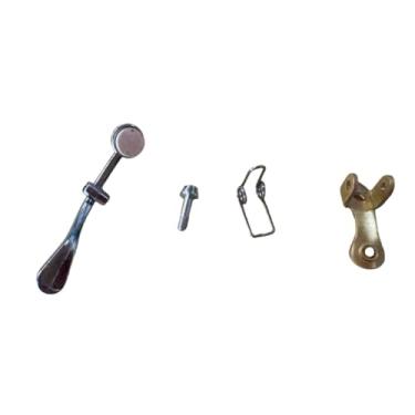 Imagem de harayaa Kit de chave de água para trombone alto, kit de montagem da válvula de saliva, peças de reparo de metal profissionais