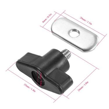 Imagem de Ainoli 6 conjuntos de parafusos para caiaque, porcas, hardware para trilho, canoa, caiaque, de montagem, acessórios para barco de pesca