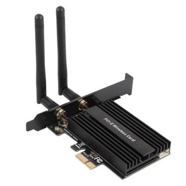 Imagem de Jiawu Conversor de Placa de Rede WiFi PCI-E para M.2 KEY-E Com Conectividade 5.0 para Velocidades Mais Rápidas para Entusiastas de Jogos