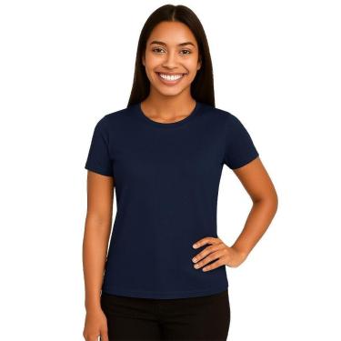 Imagem de Camiseta Manga Curta Feminina Lisa Dry Academia Fit-Feminino