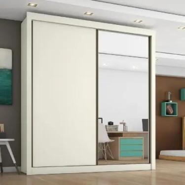 Imagem de Guarda Roupa Zurique 1 Porta Espelhada MDF Móveis Europa Moveis Europa