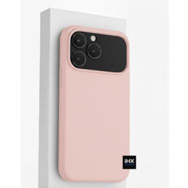 Imagem de Capa Case Premium de Couro Slim para iPhone 17 Pro Max Compatível com Mag-safe Anti-Impacto (ROSA)