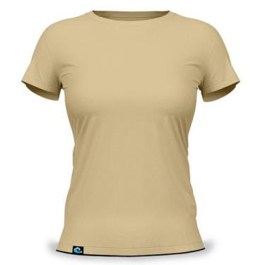 Imagem de Camiseta Feminina Baby Look Básica 100 Algodão Fio 30.1 Penteado Resis