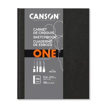 Imagem de Caderno Sketchbook Brochura 100g/m² 196 Folhas A5 21,6x27,9cm One Canson