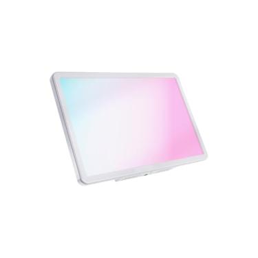 Imagem de Heayzoki Painel de Luz LED RGB 2500K-9900K, Controle de Aplicativo de Luz de Vídeo LED 100W, 24 Efeitos Integrados, de Estúdio Profissional Com Tela LCD TFT para Streaming de Jogos (Plugue UE)
