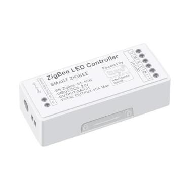 Imagem de Controlador LED Inteligente Tuya Zigbee Com Controle Por Voz RGB RGBW 