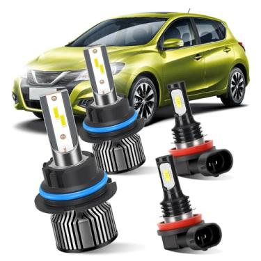 Imagem de rosunmantic Para Nissan Frontier 2005-2019 Faróis de Neblina de Alto Desempenho Combo de Faróis de Neblina de Alto Desempenho, Luz Branca 6000K, Pacote com 4