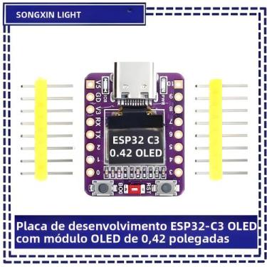 Imagem de Módulo OLED De 0,42 Polegadas SX ESP32-C3 Placa De Desenvolvimento WiF