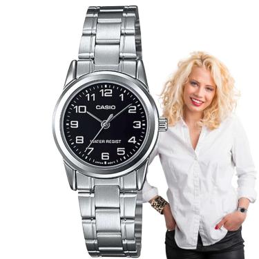 Imagem de Relógio Casio Feminino Analógico Prata LTP-V001D-1BUDF