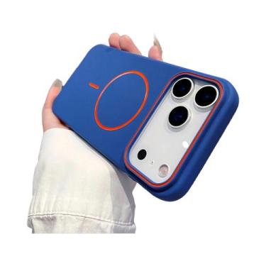 Imagem de Capa Magnética Fosca Para iPhone 17 pro Max 16E 15 14 13 12 11, À Prov