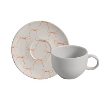 Imagem de Porto Brasil Conjunto 6 Xícaras de Chá com Pires Coup Entre Laços